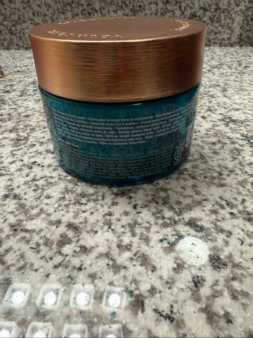 NWT The Ritual of Karma 48H Hydrating Body Cream - Teal & Copper